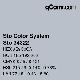 Color code: Sto Color System - Sto 34322 | qconv.com