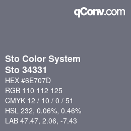 Color code: Sto Color System - Sto 34331 | qconv.com