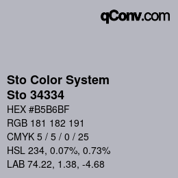 カラーコード: Sto Color System - Sto 34334 | qconv.com