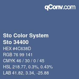 カラーコード: Sto Color System - Sto 34400 | qconv.com