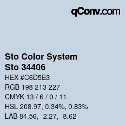 Farbcode: Sto Color System - Sto 34406 | qconv.com
