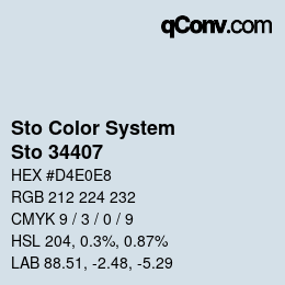 Color code: Sto Color System - Sto 34407 | qconv.com