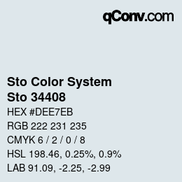 Color code: Sto Color System - Sto 34408 | qconv.com