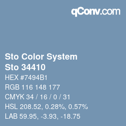Farbcode: Sto Color System - Sto 34410 | qconv.com