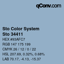 Farbcode: Sto Color System - Sto 34411 | qconv.com