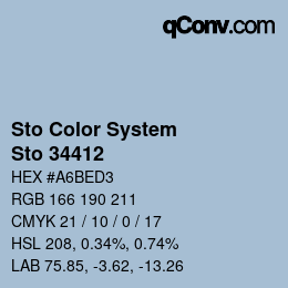 Farbcode: Sto Color System - Sto 34412 | qconv.com