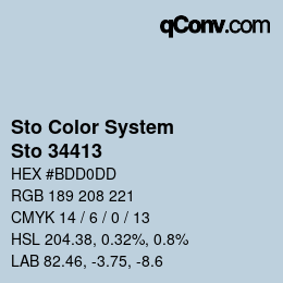 Color code: Sto Color System - Sto 34413 | qconv.com