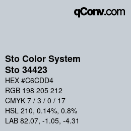 カラーコード: Sto Color System - Sto 34423 | qconv.com