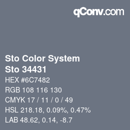 Color code: Sto Color System - Sto 34431 | qconv.com