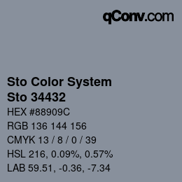 Color code: Sto Color System - Sto 34432 | qconv.com