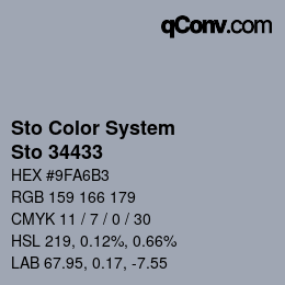 Color code: Sto Color System - Sto 34433 | qconv.com