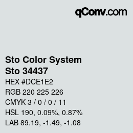 Color code: Sto Color System - Sto 34437 | qconv.com