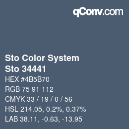 カラーコード: Sto Color System - Sto 34441 | qconv.com