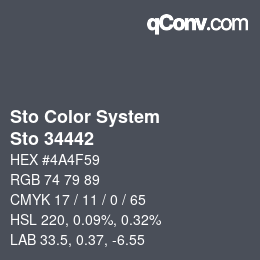 カラーコード: Sto Color System - Sto 34442 | qconv.com