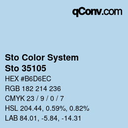 Color code: Sto Color System - Sto 35105 | qconv.com