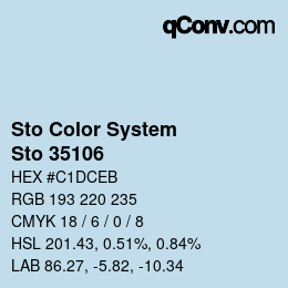 Color code: Sto Color System - Sto 35106 | qconv.com