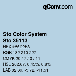 Color code: Sto Color System - Sto 35113 | qconv.com