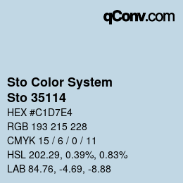 Color code: Sto Color System - Sto 35114 | qconv.com