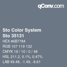 Color code: Sto Color System - Sto 35131 | qconv.com