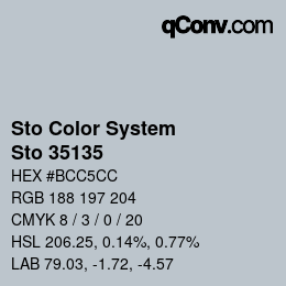 Color code: Sto Color System - Sto 35135 | qconv.com