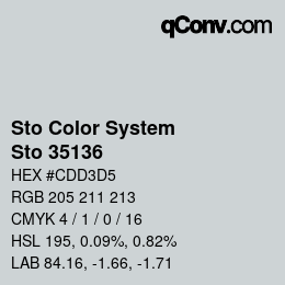 Color code: Sto Color System - Sto 35136 | qconv.com