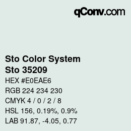 Color code: Sto Color System - Sto 35209 | qconv.com