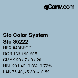 Color code: Sto Color System - Sto 35222 | qconv.com