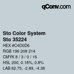 Color code: Sto Color System - Sto 35224 | qconv.com