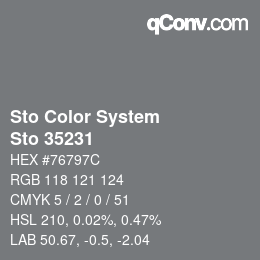 Color code: Sto Color System - Sto 35231 | qconv.com