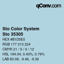 Color code: Sto Color System - Sto 35305 | qconv.com