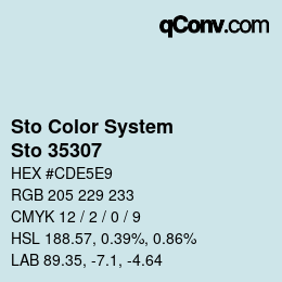 Color code: Sto Color System - Sto 35307 | qconv.com