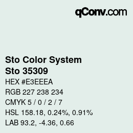 Color code: Sto Color System - Sto 35309 | qconv.com