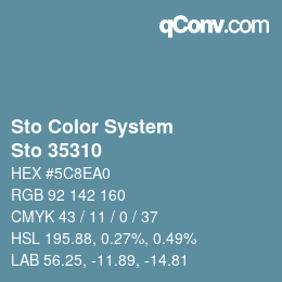 Color code: Sto Color System - Sto 35310 | qconv.com