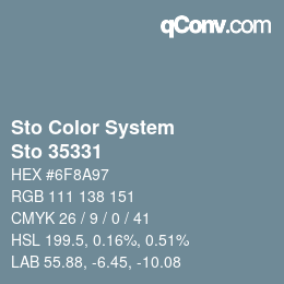 Código de color: Sto Color System - Sto 35331 | qconv.com