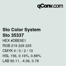 Color code: Sto Color System - Sto 35337 | qconv.com