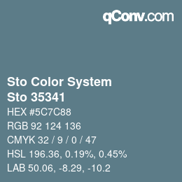 Color code: Sto Color System - Sto 35341 | qconv.com