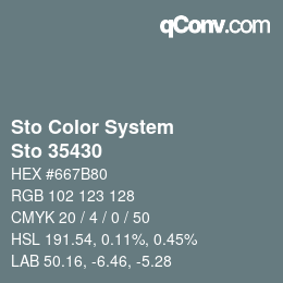 Color code: Sto Color System - Sto 35430 | qconv.com