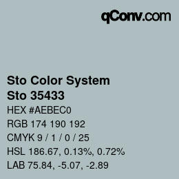 カラーコード: Sto Color System - Sto 35433 | qconv.com