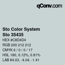 Farbcode: Sto Color System - Sto 35435 | qconv.com