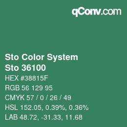 Color code: Sto Color System - Sto 36100 | qconv.com