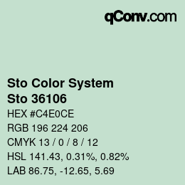 Color code: Sto Color System - Sto 36106 | qconv.com