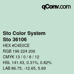 カラーコード: Sto Color System - Sto 36106 | qconv.com