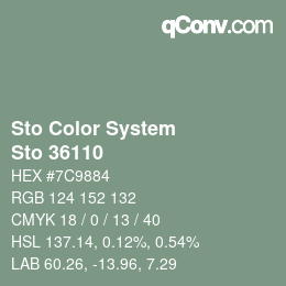 Color code: Sto Color System - Sto 36110 | qconv.com