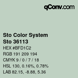 Color code: Sto Color System - Sto 36113 | qconv.com