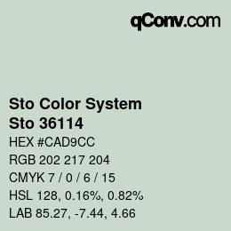 Farbcode: Sto Color System - Sto 36114 | qconv.com