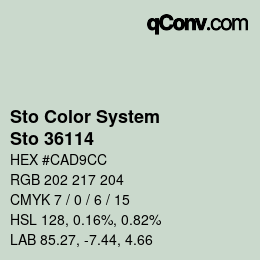 Color code: Sto Color System - Sto 36114 | qconv.com