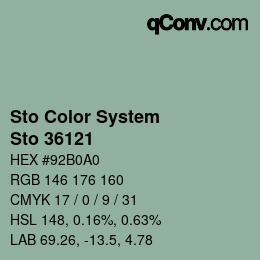 Color code: Sto Color System - Sto 36121 | qconv.com