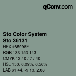 Color code: Sto Color System - Sto 36131 | qconv.com