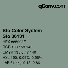 カラーコード: Sto Color System - Sto 36131 | qconv.com