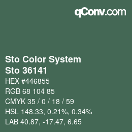 Color code: Sto Color System - Sto 36141 | qconv.com